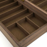Maxbell Knife Display Case 3 Layer Knife Holder for Gift Forks Cutlery Brown