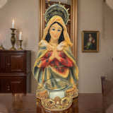 Maxbell Virgin Mary Statue Craft Religious Gift Home Decor for Desk Tabletop Bedroom