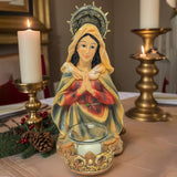 Maxbell Virgin Mary Statue Craft Religious Gift Home Decor for Desk Tabletop Bedroom