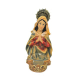 Maxbell Virgin Mary Statue Craft Religious Gift Home Decor for Desk Tabletop Bedroom