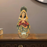 Maxbell Virgin Mary Statue Craft Religious Gift Home Decor for Desk Tabletop Bedroom