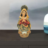 Maxbell Virgin Mary Statue Craft Religious Gift Home Decor for Desk Tabletop Bedroom