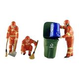 Maxbell 4 Pieces 1:64 Scale Action Figures Realistic Layout Decoration Model Figures