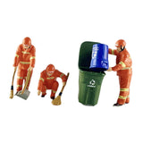 Maxbell 4 Pieces 1:64 Scale Action Figures Realistic Layout Decoration Model Figures