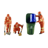 Maxbell 4 Pieces 1:64 Scale Action Figures Realistic Layout Decoration Model Figures