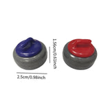 Maxbell Mini Shuffleboard Pucks Board Game Rolling Balls for Kids Adults Home Family 10Pcs 2.5x1.56cm