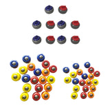 Maxbell Mini Shuffleboard Pucks Board Game Rolling Balls for Kids Adults Home Family 10Pcs 2.5x1.56cm