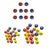 Maxbell Mini Shuffleboard Pucks Board Game Rolling Balls for Kids Adults Home Family 10Pcs 2.5x1.56cm