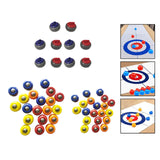Maxbell Mini Shuffleboard Pucks Board Game Rolling Balls for Kids Adults Home Family 10Pcs 2.5x1.56cm