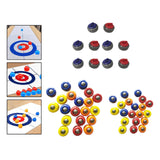 Maxbell Mini Shuffleboard Pucks Board Game Rolling Balls for Kids Adults Home Family 10Pcs 2.5x1.56cm