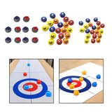 Maxbell Mini Shuffleboard Pucks Board Game Rolling Balls for Kids Adults Home Family 10Pcs 2.5x1.56cm