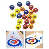 Maxbell Mini Shuffleboard Pucks Board Game Rolling Balls for Kids Adults Home Family 20Pcs 2x1.56cm