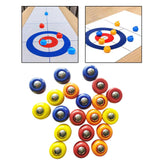 Maxbell Mini Shuffleboard Pucks Board Game Rolling Balls for Kids Adults Home Family 20Pcs 2x1.56cm