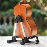 Maxbell Ukulele Rack Compact Electric Guitar Stand for Ukulele Classical Guitar Bass