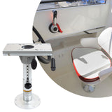 Maxbell Boat Seat Base Heavy Duty Adjustable Aluminum Alloy Boat Seat Pedestal Mount