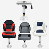 Maxbell Boat Seat Base Heavy Duty Adjustable Aluminum Alloy Boat Seat Pedestal Mount