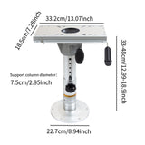 Maxbell Boat Seat Base Heavy Duty Adjustable Aluminum Alloy Boat Seat Pedestal Mount