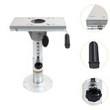 Maxbell Boat Seat Base Heavy Duty Adjustable Aluminum Alloy Boat Seat Pedestal Mount