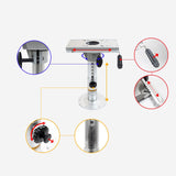 Maxbell Boat Seat Base Heavy Duty Adjustable Aluminum Alloy Boat Seat Pedestal Mount