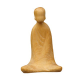 Maxbell Wooden Carving Statue Tea Ceremony Boxwood Art Decoration for Car Desk Decor