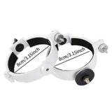 Maxbell 2x Telescope Tube Mounting Rings Sturdy White Easy to Install Metal for 80DX