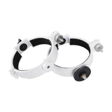 Maxbell 2x Telescope Tube Mounting Rings Sturdy White Easy to Install Metal for 80DX