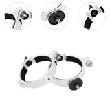 Maxbell 2x Telescope Tube Mounting Rings Sturdy White Easy to Install Metal for 80DX