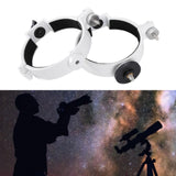 Maxbell 2x Telescope Tube Mounting Rings Sturdy White Easy to Install Metal for 80DX