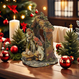 Maxbell Christmas Nativity Scene Figurine Birth of Jesus for Tabletop Home Xmas Gift