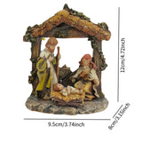 Maxbell Christmas Nativity Scene Figurine Birth of Jesus for Tabletop Home Xmas Gift