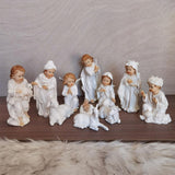 Maxbell 11x Christmas Nativity Scene Figurine Set Crafts for Home Xmas Gift Tabletop