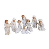 Maxbell 11x Christmas Nativity Scene Figurine Set Crafts for Home Xmas Gift Tabletop