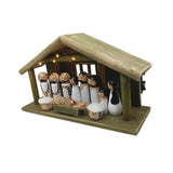 Maxbell Wooden Gift Collection Religious Nativity Scene Figurine for Party Home Xmas