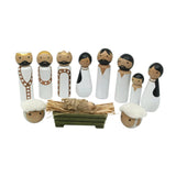 Maxbell Wooden Compact Jesus Birth Gift Christmas Decoration for Indoor Table Office