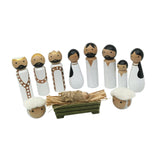 Maxbell Wooden Compact Jesus Birth Gift Christmas Decoration for Indoor Table Office