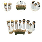 Maxbell Wooden Compact Jesus Birth Gift Christmas Decoration for Indoor Table Office