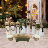 Maxbell Wooden Compact Jesus Birth Gift Christmas Decoration for Indoor Table Office