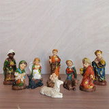 Maxbell 11x Nativity Figures Statue Set Crafts Birth of Jesus for Party Home Holiday