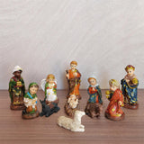 Maxbell 11x Nativity Figures Statue Set Crafts Birth of Jesus for Party Home Holiday