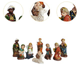 Maxbell 11x Nativity Figures Statue Set Crafts Birth of Jesus for Party Home Holiday