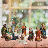 Maxbell 11x Nativity Figures Statue Set Crafts Birth of Jesus for Party Home Holiday