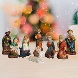 Maxbell 11x Nativity Figures Statue Set Crafts Birth of Jesus for Party Home Holiday