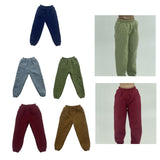 Maxbell 1/6 Scale Sweat Pants Action Figure Pants for 12in Dress up Soldiers Figures Dark Blue