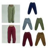 Maxbell 1/6 Scale Sweat Pants Action Figure Pants for 12in Dress up Soldiers Figures Dark Blue