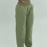 Maxbell 1/6 Scale Sweat Pants Action Figure Pants for 12in Dress up Soldiers Figures Light Green