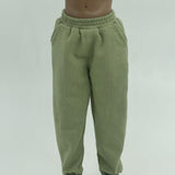 Maxbell 1/6 Scale Sweat Pants Action Figure Pants for 12in Dress up Soldiers Figures Light Green