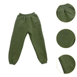Maxbell 1/6 Scale Sweat Pants Action Figure Pants for 12in Dress up Soldiers Figures Light Green