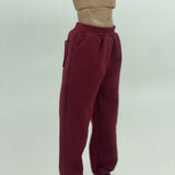 Maxbell 1/6 Scale Sweat Pants Action Figure Pants for 12in Dress up Soldiers Figures Dark Red