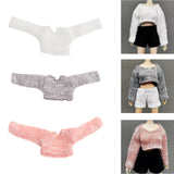 Maxbell 1/12 Scale Female Figure Doll Sweater Fashion Mini for 6 inch Action Figures White