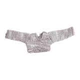 Maxbell 1/12 Scale Female Figure Doll Sweater Fashion Mini for 6 inch Action Figures Gray